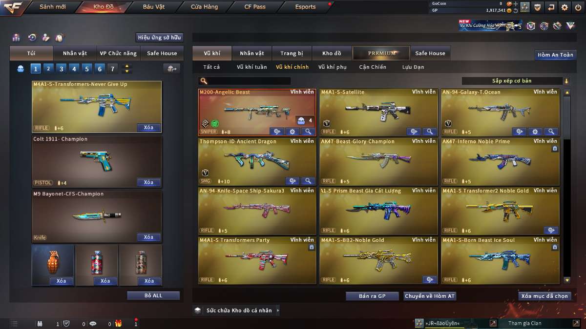 shop acc cf uy tin gia re